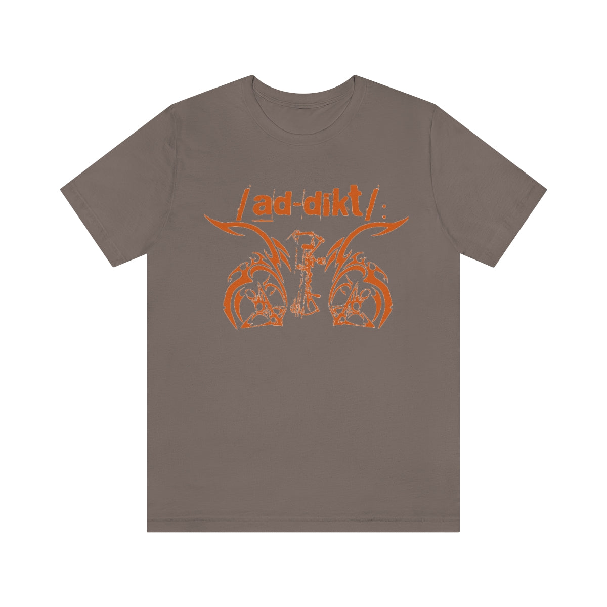Bow /ad-dikt/: orange Softstyle T-Shirt